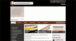 Desktop Screenshot of carpenterspencils.co.uk