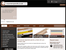 Tablet Screenshot of carpenterspencils.co.uk
